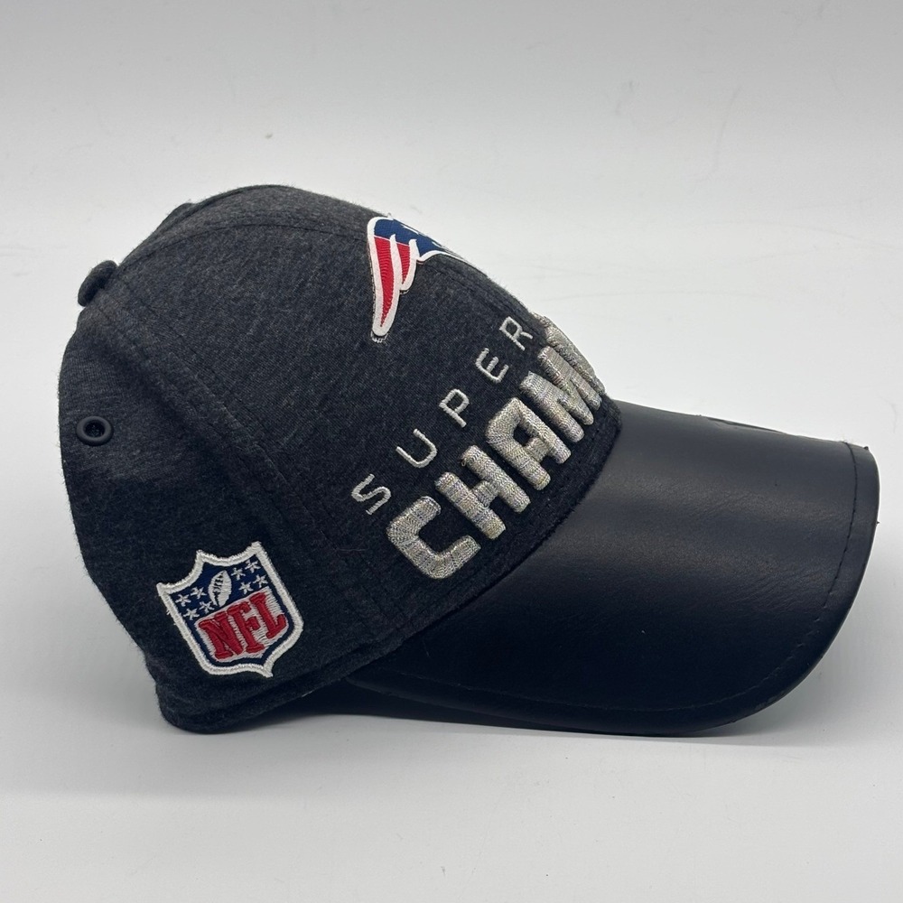 New England Patriots Super Bowl LIII Champions New Era 9FORTY Hat NFL Gray - Picture 2 of 9